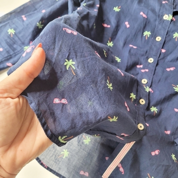 Talbots Petite Small Button Down Cotton - Picture 6 of 6